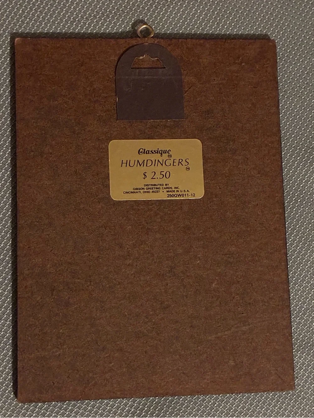 Vintage Classique Humdingers Wall Plaque